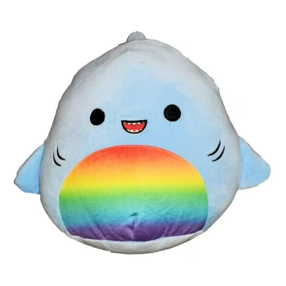 Pride Squishmallows 8" Rey the Shark with Rainbow Belly nwt